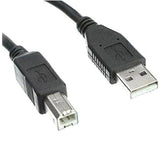 Wired Printer Cable – High-Speed USB 2.0/3.0 Printer Cable, Black